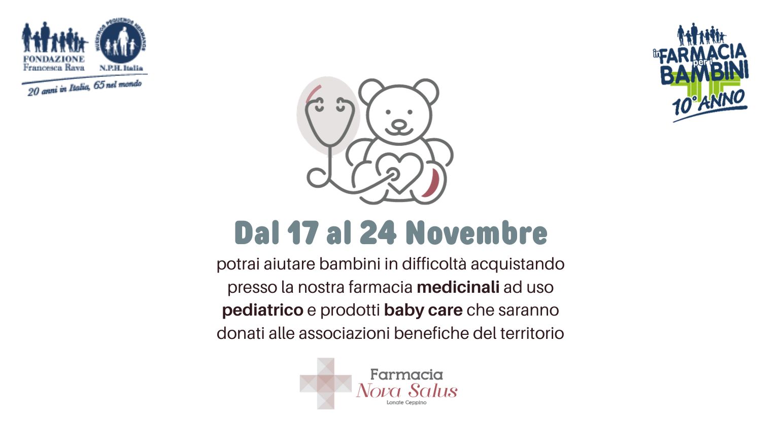 in farmacia per i bambini 2023 farmacia nova salus lonate ceppino