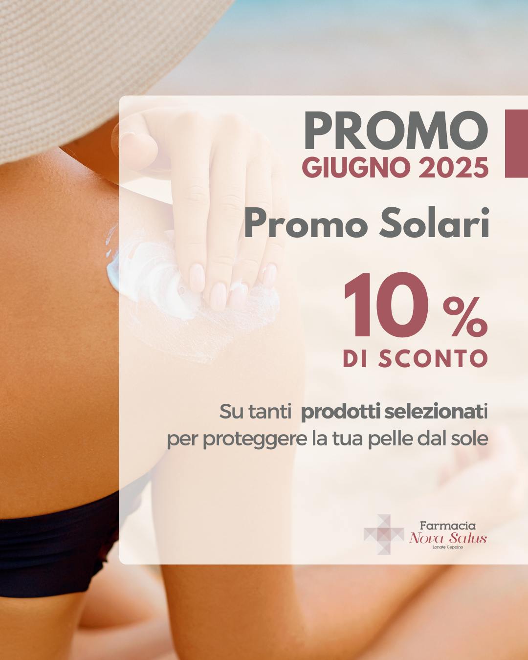 Giugno 2025 promo SOLARI farmacia nova salus