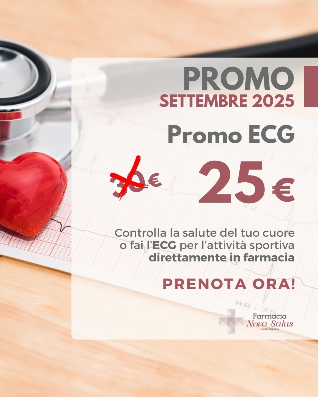 SETTEMBRE 2025 PROMO ECG farmacia nova salus SETTEMBRE 2025 PROMO ECG farmacia nova salus
