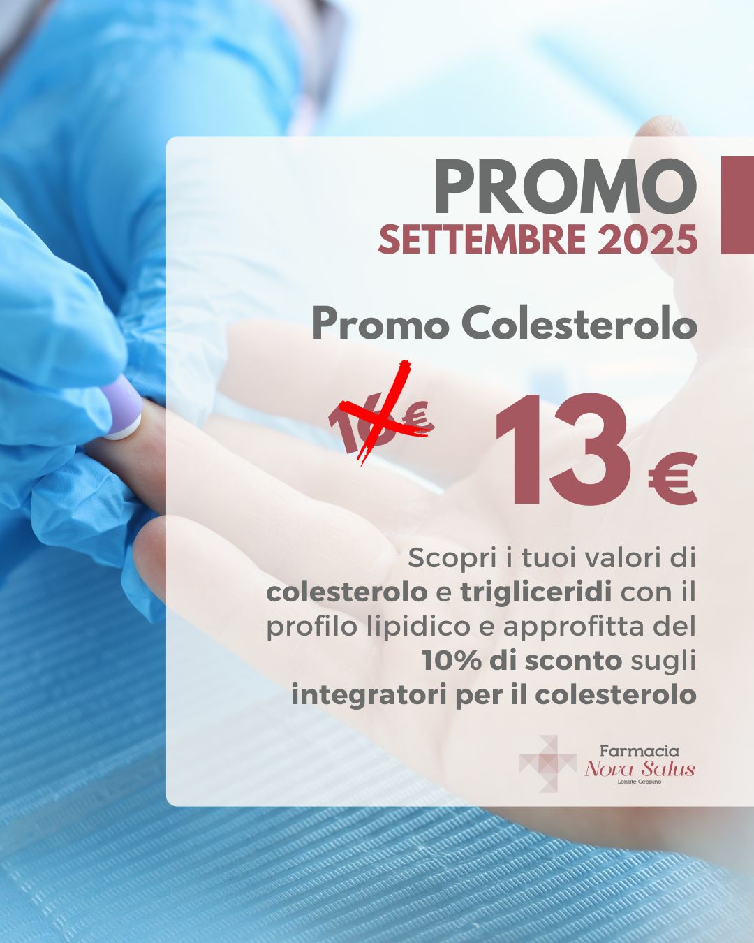settembre 2025 promo profili lipidico in farmacia NOVA SALUS settembre 2025 promo profili lipidico in farmacia NOVA SALUS