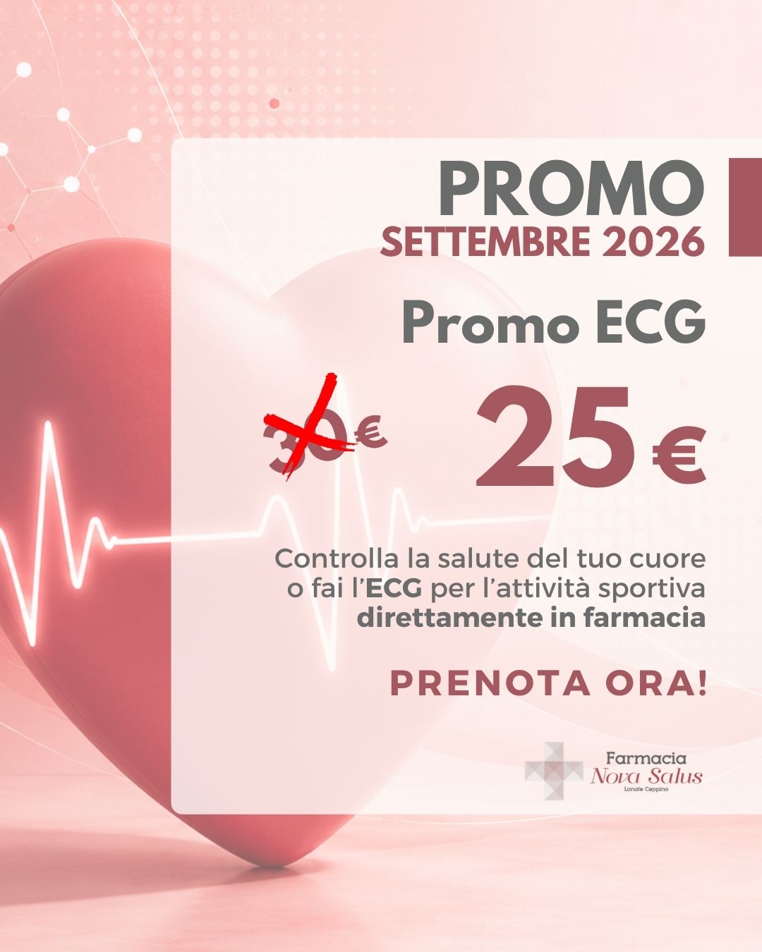 SETTEMBRE 2026 PROMO ECG farmacia nova salus
